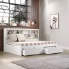Donco Kids Full Bookcase Daybed With Drawers -Paco Home Elegant Store Belk 879