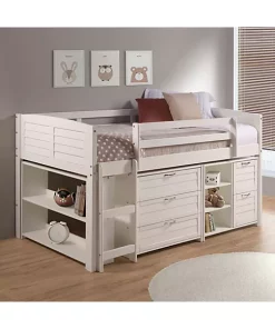 Donco Kids Twin Louver Low Loft Group A