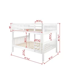 Donco Kids Full/Full Mission Bunk Bed 8 Donco Kids Full/Full Mission Bunk Bed -Paco Home Elegant Store Belk 909