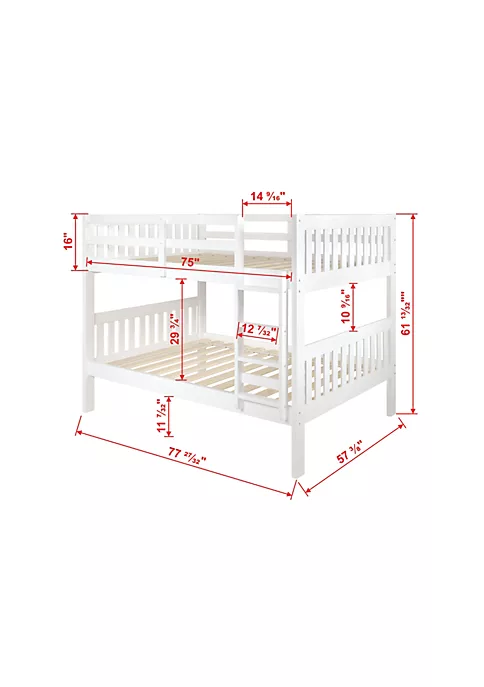 Donco Kids Full/Full Mission Bunk Bed 5 Donco Kids Full/Full Mission Bunk Bed - Image 3