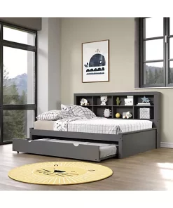 Donco Kids Full Bookcase Daybed With Trundle