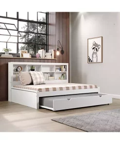 Donco Kids Full Bookcase Daybed With Trundle -Paco Home Elegant Store Belk 917