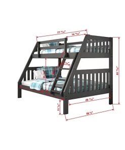 Donco Kids Twin/Full Mission Bunkbed -Paco Home Elegant Store Belk 925