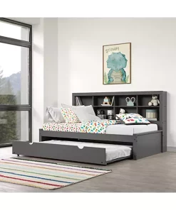 Donco Kids Twin Bookcase Daybed With Trundle