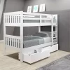 Donco Kids Twin/Twin Mission Bunk Bed W/Dual Under Bed Drawers