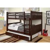 Donco Kids Full/Full Mission Bunk Bed With Trundle Bed -Paco Home Elegant Store Belk 982