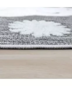 Paco Home Kids Rug Llama Motif with Contour Cut in Mottled Grey - 5'3" x 7'3" -Paco Home Elegant Store Belk 99