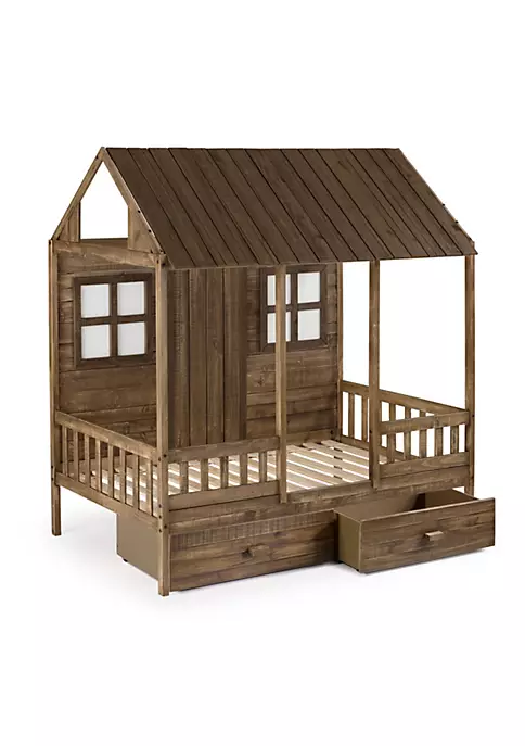 Donco Kids Twin Front Porch Low Loft W/Dual Underbed Drawers 5 Donco Kids Twin Front Porch Low Loft W/Dual Underbed Drawers - Image 3