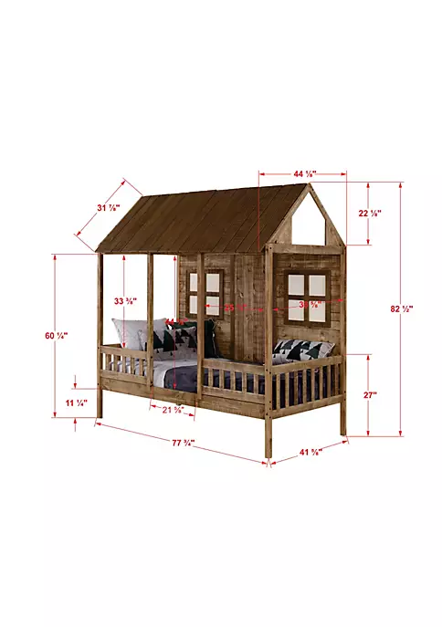 Donco Kids Twin Front Porch Low Loft W/Dual Underbed Drawers 7 Donco Kids Twin Front Porch Low Loft W/Dual Underbed Drawers - Image 5